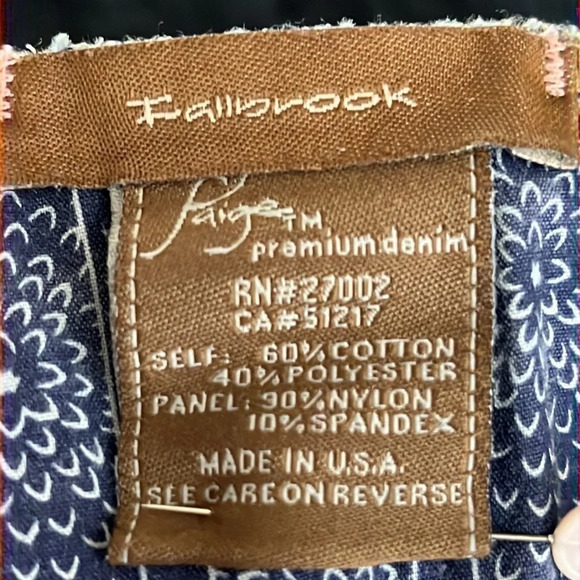 Paige Maternity Fallbrook Bootcut Full Panel Jeans - Size 28 (altered hem) - Picture 5 of 8